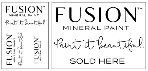 Fusion Mineral Paint Logo Stencil Sheets
