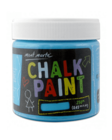 Mont Marte Studio Crackle Paste Blue Copy of Chalkboard Paint 250ml - Blue Chalk Painting Stencils Australia