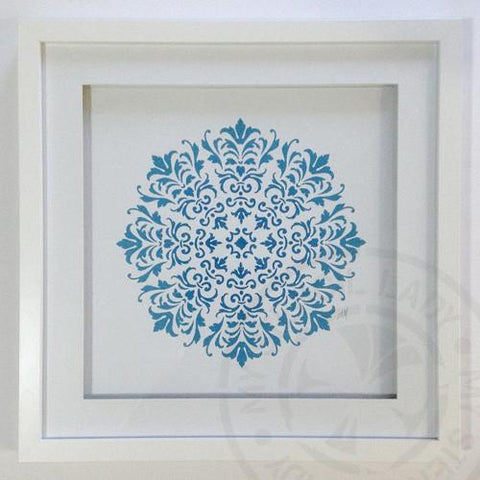 Artwork Print Framed AF006 - My Stencil Lady Australian Made Stencils Mandala Vintage Craft Scrapbooking