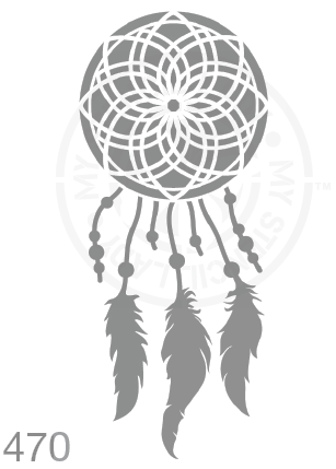 dream catcher stencil for painting