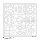 Tile Pattern Stencil 922 Repeating and Continuous Floor and Wall Reusable Stencils