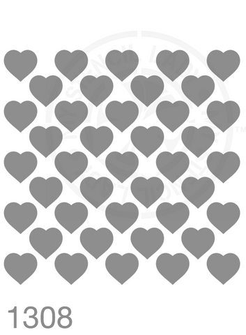 Love Hearts Stencil 1308 Repeatable Patterns Templates and Stencils for Kids Decor