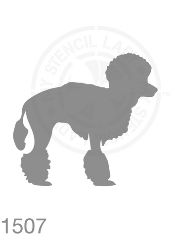 Poodle Dog Stencil 1507 Reusable Animals Fauna and Wildlife Stencils and Templates