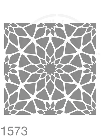 Tile Pattern Stencil 1573 Repeating and Continuous Floor and Wall Reusable Stencils
