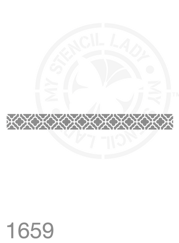 Long Thin Border Stencil 1659 Repeatable Continuous Reusable Borders Stencils and Templates