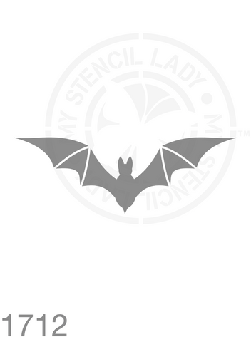 Halloween Bat Stencil 1712 Spooky Witches and Bats Trick or Treat Special Occasion Stencils and Templates