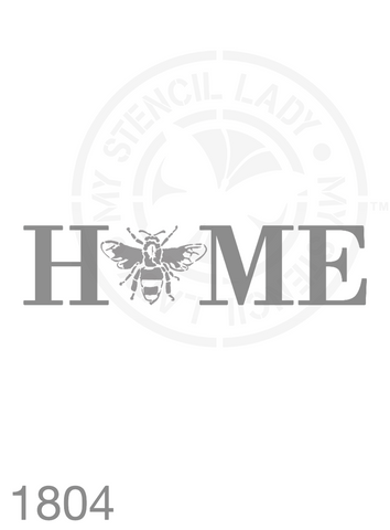 Bee Home Stencil 1804 Reusable Animals Fauna and Wildlife Stencils and Templates