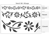 Border Stencil 180 Decorative Reusable Borders Stencils and Templates in Multiple Sizes