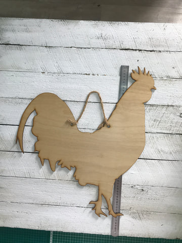 Timber Plaque TP15 Rooster - SALE - XLarge