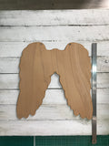 Timber Plaque Angel Wings - SALE - XLarge