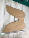 Timber Plaque Angel Wings - SALE - XLarge