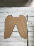 Timber Plaque Angel Wings - SALE - XLarge