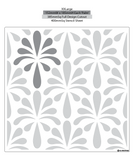 Art Deco and Retro Style Palms and Leaves Tropical Stencil 1212 Repeatable Patterns Templates and Stencils
