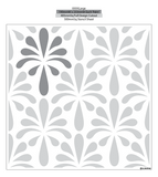 Art Deco and Retro Style Palms and Leaves Tropical Stencil 1212 Repeatable Patterns Templates and Stencils
