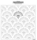 Art Deco and Retro Style Stencil 1211 Repeatable Patterns Templates and Stencils