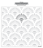 Art Deco and Retro Style Stencil 1211 Repeatable Patterns Templates and Stencils