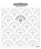 Art Deco and Retro Style Stencil 1211 Repeatable Patterns Templates and Stencils