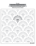 Art Deco and Retro Style Stencil 1211 Repeatable Patterns Templates and Stencils