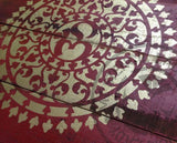 Mandala Timber Art Red - *SOLD* - My Stencil Lady Australian Made Stencils Mandala Vintage Craft Scrapbooking