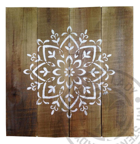 Mandala Timber Art Natural - My Stencil Lady Australian Made Stencils Mandala Vintage Craft Scrapbooking