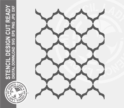 Moroccan Pattern 316 Stencil Digital Download Laser Cricut Cut Ready Design Template SVG PNG JPG EPS DXF Files