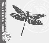 Dragonfly 324 Stencil Digital Download Laser Cricut Cut Ready Design Templates SVG PNG JPG EPS DXF Files