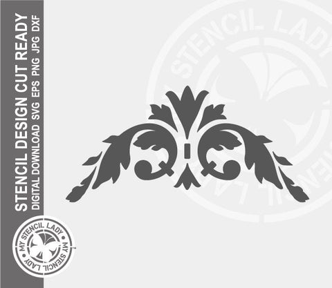 Flourish 344 Stencil Digital Download Laser Cricut Cut Ready Design Templates SVG PNG JPG EPS DXF Files