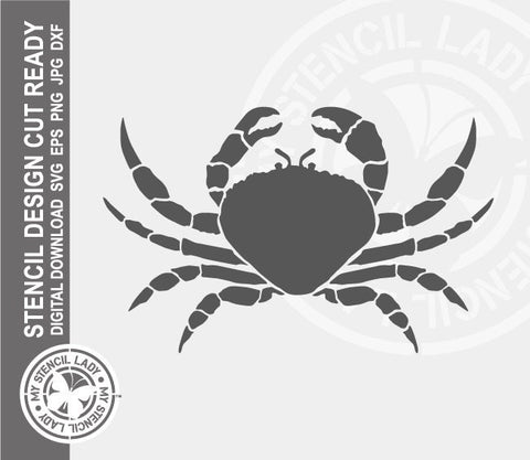 Crab 403 Stencil Digital Download Laser Cricut Cut Ready Design Templates SVG PNG JPG EPS DXF Files