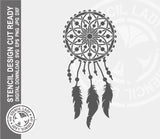 Dream Catcher 469 Stencil Digital Download Laser Cricut Cut Ready Design Templates SVG PNG JPG EPS DXF Files