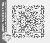 Mandala Tile Pattern 650 Stencil Digital Download Laser Cricut Cut Ready Design Template SVG PNG JPG EPS DXF Files