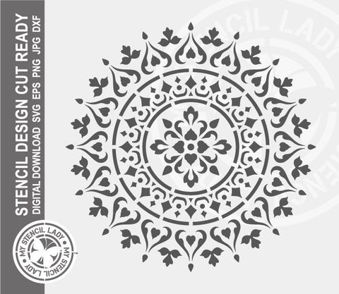 Mandala 800 Stencil Digital Download Laser Cricut Cut Ready Design Template SVG PNG JPG EPS DXF Files