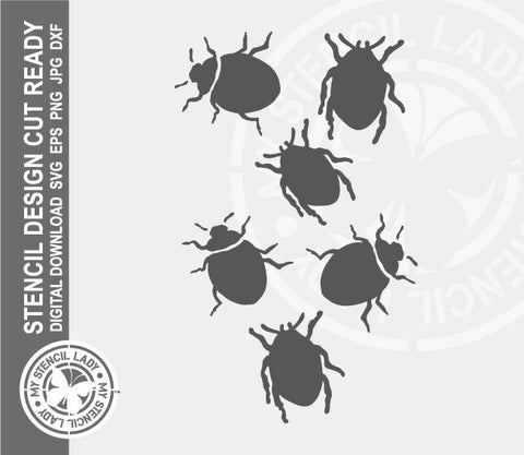 Bugs 917 Stencil Digital Download Laser Cricut Cut Ready Design Templates SVG PNG JPG EPS DXF Files