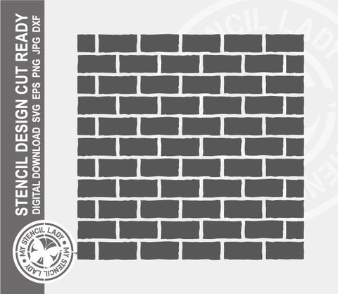 Bricks 928 Stencil Digital Download Laser Cricut Cut Ready Design Templates SVG PNG JPG EPS DXF Files