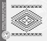 Aztec 967 Stencil Digital Download Laser Cricut Cut Ready Design Templates SVG PNG JPG EPS DXF Files