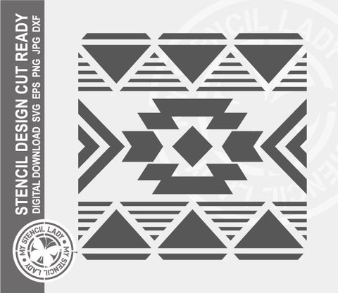 Aztec 980 Stencil Digital Download Laser Cricut Cut Ready Design Templates SVG PNG JPG EPS DXF Files