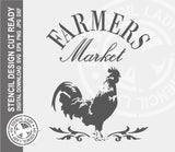 Farmers Market 1116 Stencil Digital Download Laser Cricut Cut Ready Design Templates SVG PNG JPG EPS DXF Files