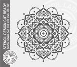 Mandala 1176 Stencil Digital Download Laser Cricut Cut Ready Design Template SVG PNG JPG EPS DXF Files