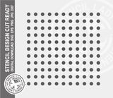 Polka Dots 1215 Stencil Digital Download Laser Cricut Cut Ready Design Template SVG PNG JPG EPS DXF Files