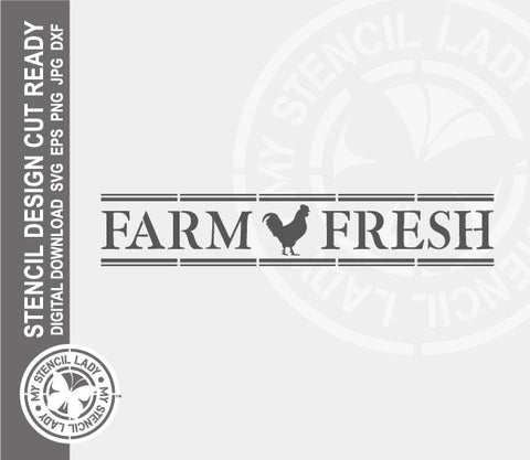 Farm Fresh 1272 Stencil Digital Download Laser Cricut Cut Ready Design Templates SVG PNG JPG EPS DXF Files