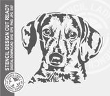Dachshund 1422 Stencil Digital Download Laser Cricut Cut Ready Design Templates SVG PNG JPG EPS DXF Files