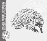 Echidna 1501 Stencil Digital Download Laser Cricut Cut Ready Design Templates SVG PNG JPG EPS DXF Files