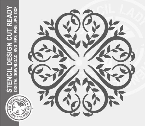 Mandala 380 Stencil Digital Download Laser Cricut Cut Ready Design Template SVG PNG JPG EPS DXF Files
