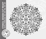 Mandala Vintage 383 Stencil Digital Download Laser Cricut Cut Ready Design Template SVG PNG JPG EPS DXF Files