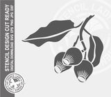 Gum Leaves 430 Stencil Digital Download Laser Cricut Cut Ready Design Template SVG PNG JPG EPS DXF Files