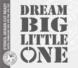 Dream Big 466 Stencil Digital Download Laser Cricut Cut Ready Design Templates SVG PNG JPG EPS DXF Files