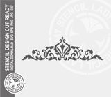 Flourish 756 Stencil Digital Download Laser Cricut Cut Ready Design Templates SVG PNG JPG EPS DXF Files