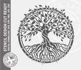 Tree of life 790 Stencil Digital Download Laser Cricut Cut Ready Design Template SVG PNG JPG EPS DXF Files