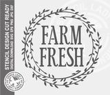 Farm Fresh 881 Stencil Digital Download Laser Cricut Cut Ready Design Templates SVG PNG JPG EPS DXF Files
