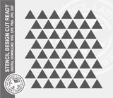 Triangles Patterns 888 Stencil Digital Download Laser Cricut Cut Ready Design Template SVG PNG JPG EPS DXF Files