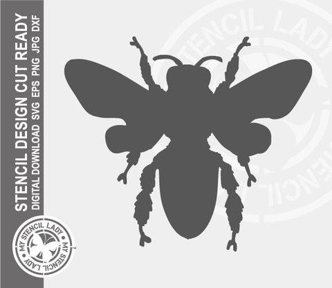 Bee 969 Stencil Digital Download Laser Cricut Cut Ready Design Templates SVG PNG JPG EPS DXF Files